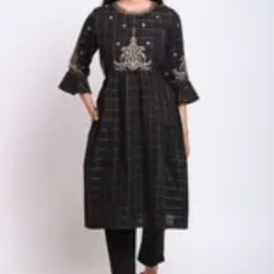 Biba black salwar kameez salwar suite cotton
